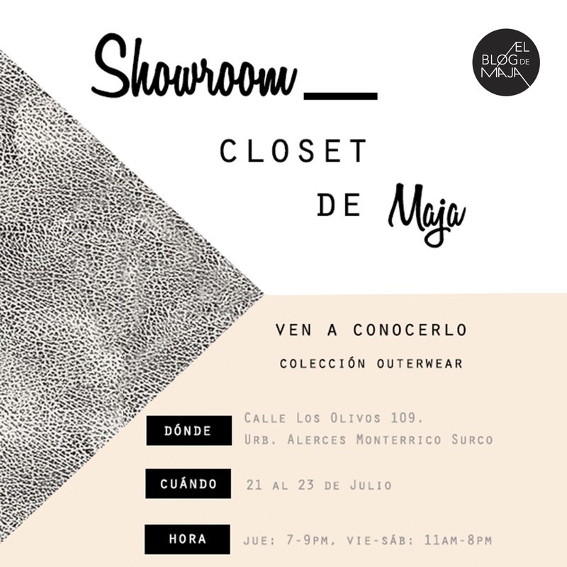 Primer Showroom Closet de Maja